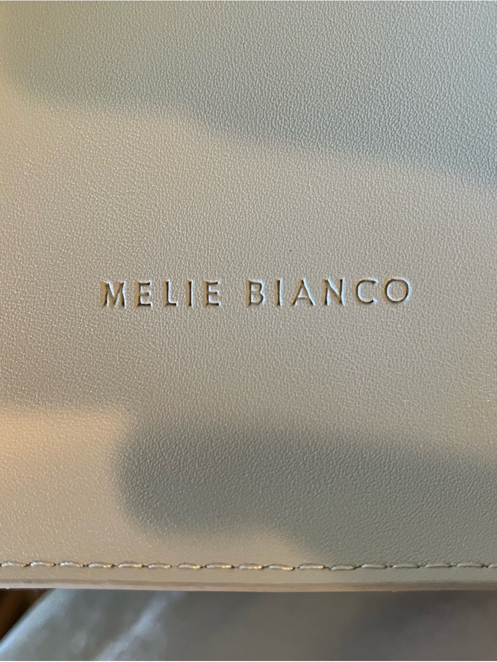 Melie Bianco Cream Tote with Top Handles - Picture 2 of 7